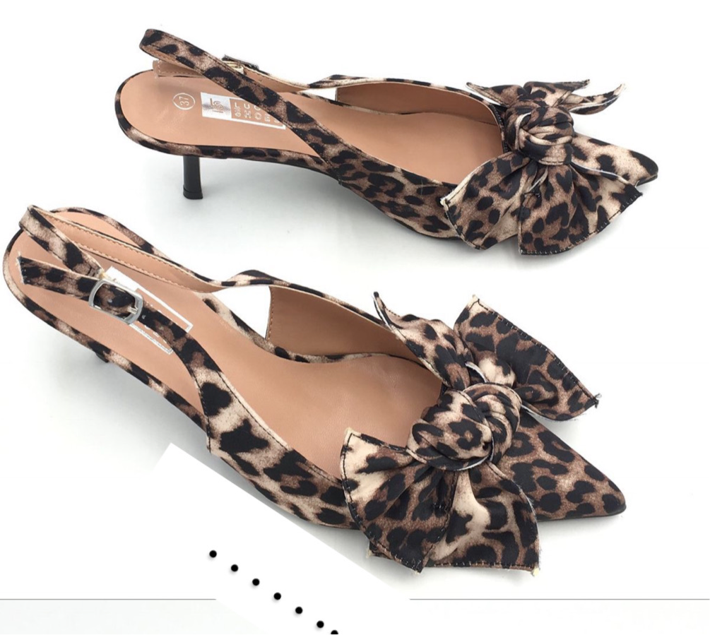 Pumps strik animalprint