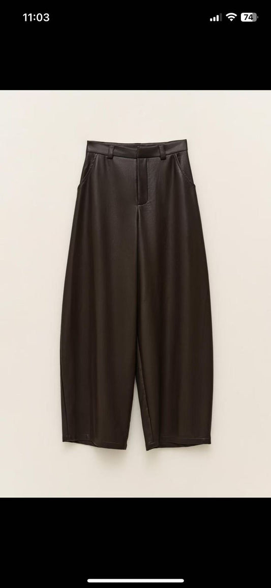 Widelegg leather pants Joi