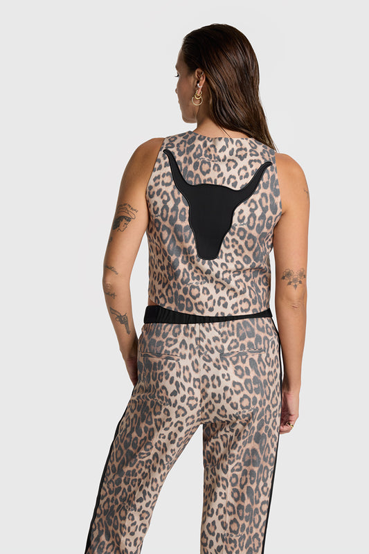 Leopard gilet Alix The Label